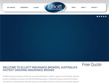 Tablet Screenshot of elliottinsurance.com.au